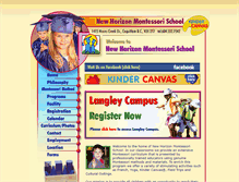 Tablet Screenshot of nhmontessori.com